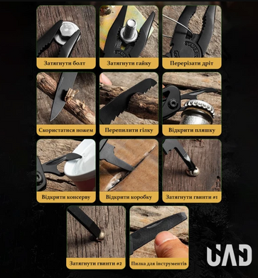 Фото Професійний мультитул UAD BasicCraft 420 12 інструментів