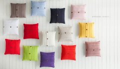 Фото Вязаная подушка декоративная Karaca Home Summer Triko Фиолетовая