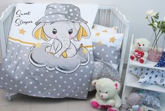 Фото Постільна білизна в дитяче ліжечко 100% Бавовна Sweet Sleeper Grey