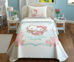 Фото Комплект постельного белья с пике TAC Hello Kitty Pretty