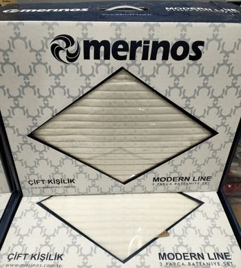 Фото Покрывало с наволочками Merinos Modern Line Кремовое