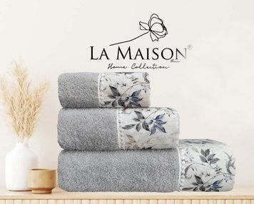 Фото Набор из 3-х махровых полотенец La Maison 100% Хлопок с ароматом Sage Gri