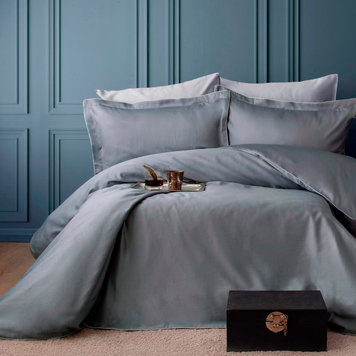 Фото Комплект постельного белья Pupilla Exclusive Satin Lara Antrasit