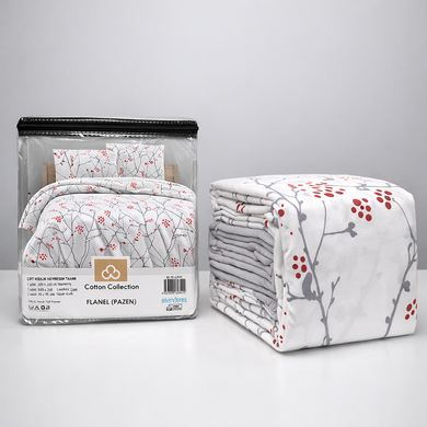 Фото Теплое байковое постельное белье Фланель Cotton Collection Flanel Berry Branch