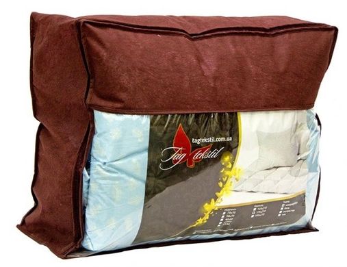 Фото Антиаллергенное одеяло и две подушки 70х70 ТМ Tag Eкo Пух в Микрофибре Eco-страйп