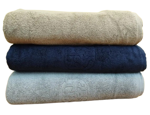 Фото Полотенце махровое Zeron 100% Хлопок Damask Серое