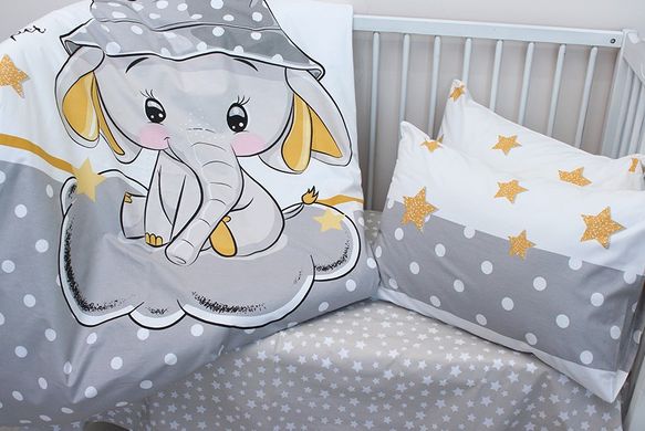 Фото Постільна білизна в дитяче ліжечко 100% Бавовна Sweet Sleeper Grey