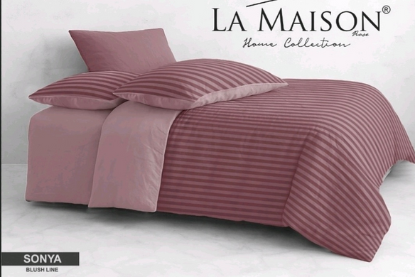 Фото Постільна білизна з вареної бавовни La Maison Stonewashed Sonya Blush Line