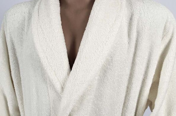Фото Махровый мужской халат Penelope 100% Хлопок Prina Ecru Молочный