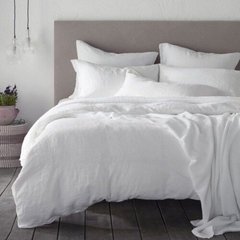 Фото Отбеленный льняной постельный комплект белья Lintex 100% Лен