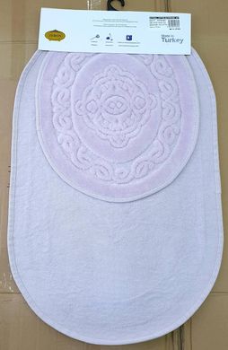 Фото Набір овальних килимків у ванну 100% Бавовна Cotton Mat Ліловий