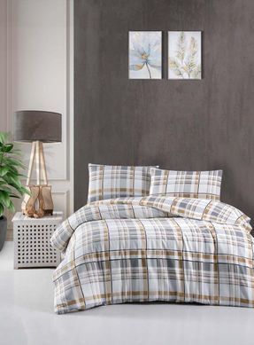 Фото Комплект постельного белья Фланель Cotton Collection Kare White