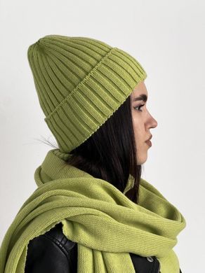Фото Женская вязаная Шапка Sofia Зеленое Яблоко