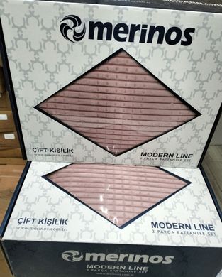 Фото Покривало з наволочками Merinos Modern Line Пудрове