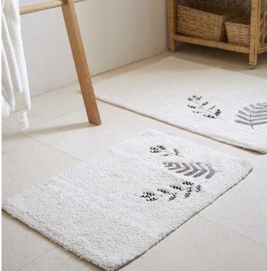 Фото Набір прямокутних килимків у ванну Irya Finola Gri Cірий