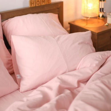 Фото Комплект постельного белья Viluta Вареный Хлопок Tiare Wash 30 Розовая Пудра