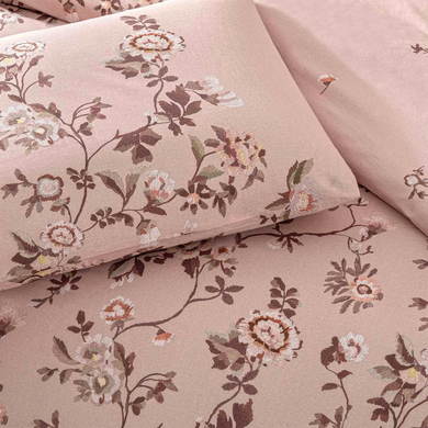Фото Комплект постельного белья TAC 100% Хлопок Sorel Pembe