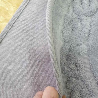 Фото Набор овальных ковриков в ванную 100% Хлопок Cotton Mat Лиловый