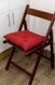 Фото №1 з 4 товару Подушка декоративна для стільця Прованс Merry Christmas Червона
