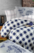 Фото №2 из 4 товара Постельное белье Edmon Dark Navy Blue Ранфорс De Luxe First Choice