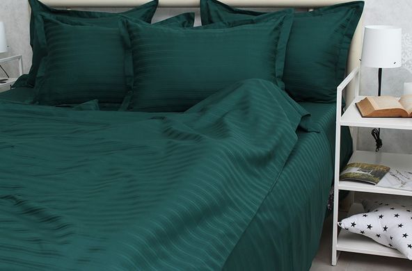 Фото Комплект постельного белья ТМ Tag Multistripe 100% Хлопок Зелёный MST-16