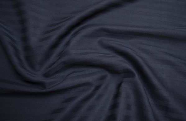 Фото Постельное белье Сатин Страйп 1х1 Lotus Отель Темно - синее
