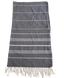 Фото №1 из 3 товара Полотенце пляжное Пештемаль 100% Хлопок Zeron Antrasit Темно-серое