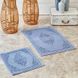 Фото №1 з 3 товару Набір килимків у ванну Karaca Home Milly Mavi Блакитний