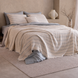 Фото №1 з 5 товару Покривало муслінове Culha Exclusive Muslin Light Grey Смужка