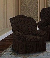 Фото Жаккардовый чехол для кресла Turkey № 11 Темный Шоколад