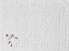 Фото Полотенце-коврик для ног махровый 100% Хлопок 500 г Белое