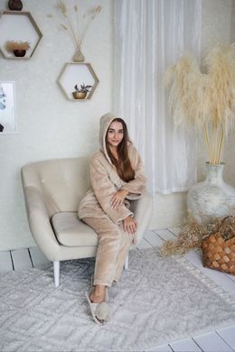 Фото Женский домашний костюм Welsoft Брюки + Халат Капучино 9016