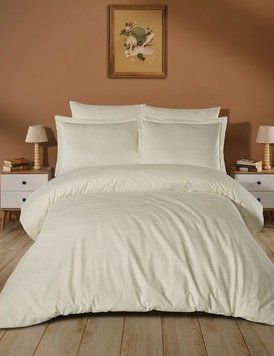 Фото Комплект постельное белья Saheser Delux Jacquard Сатин Robin Krem