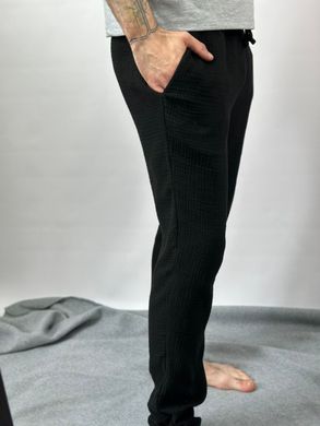 Фото Мужские брюки из Муслина V.Velika Черные
