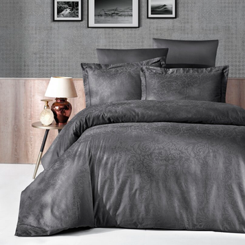 Фото Постельное белье Tecna Anthracite Jacquard Satin Dark First Choice Сатин Жаккард