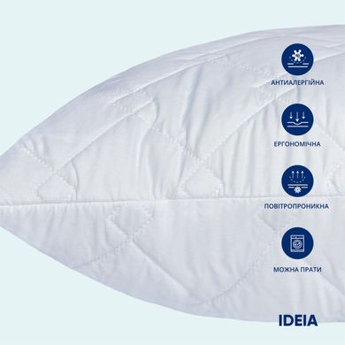 Фото Классическая пуховая подушка на молнии Ideia H&S Classic Soft Белая