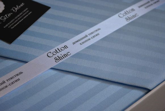 Фото Комплект постельного белья Сатин Страйп Stripe Cotton Shine Bebek Mavisi