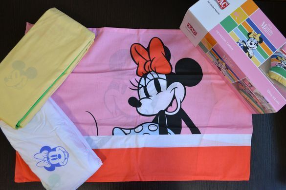 Фото Постельное белье TAC Disney Minnie Mouse Rainbow Ranforce Ранфорс 100% Хлопок