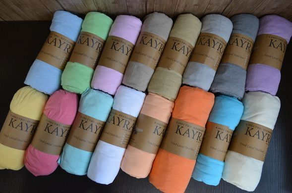 Фото Простынь на резинке в ассортименте цветов Трикотаж Kayra