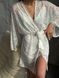 Фото №13 з 18 товару Жіночий Мереживний халат Чорний 262/25ч
