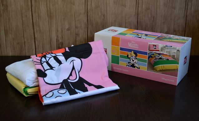 Фото Постельное белье TAC Disney Minnie Mouse Rainbow Ranforce Ранфорс 100% Хлопок