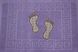 Фото №3 з 3 товару Рушник-килимок для ніг махровий 100% Бавовна 650 г Бузковий Ніжки