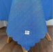 Фото №3 из 5 товара Грязеотталкивающая скатерть хлопковая Прованс Симфони Горошек Синяя