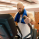 Фото №9 з 11 товару Спортивний рушник Love You Sport Синій