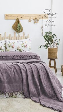 Фото Комплект постельного белья из Пике Saheser Viola Murdum 100% Хлопок