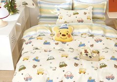 Фото Комплект білизни в дитяче ліжечко Viluta Сатин Твіл № 686 простирадло на гумці