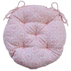 Фото Подушка круглая для стула Прованс Bella Розовый Витраж