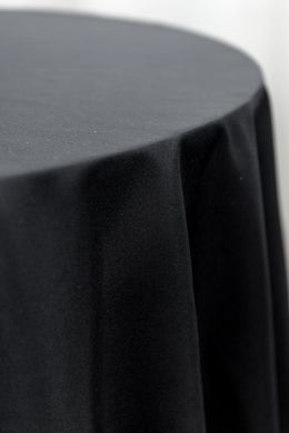 Фото Круглая черная скатерть Kelly