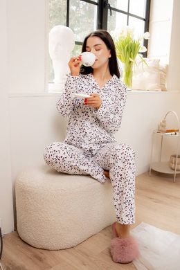 Фото Жіноча муслінова піжама Штани + Сорочка Леопард