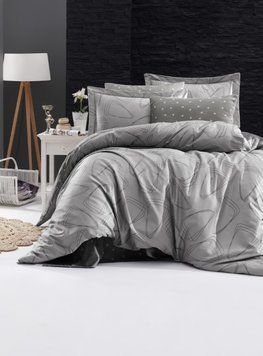 Фото Постельное белье First Choice Сатин Люкс 100% Хлопок Rovena Grey